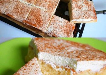 Apfelkuchen mit 2 Becher Schlagsahne & 2 Becher Schmand