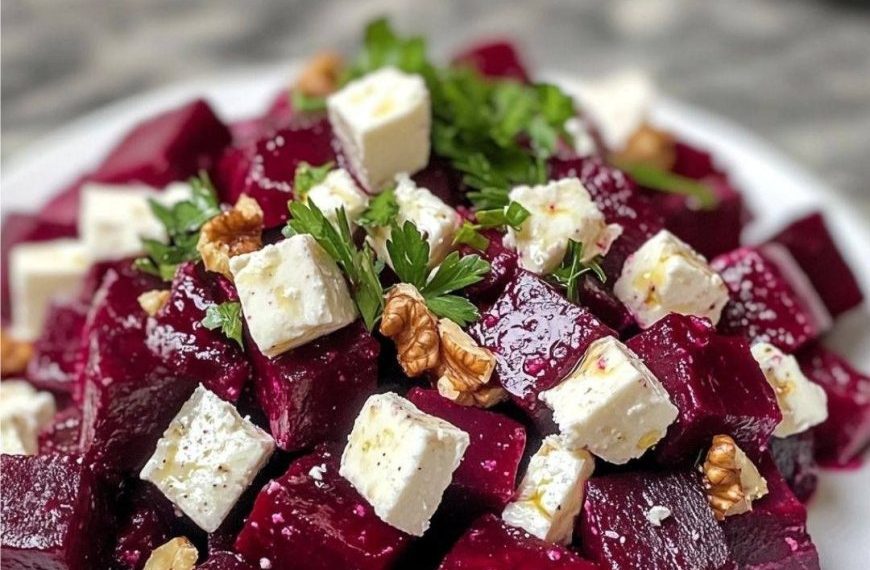 Rote Bete Salat mit Feta und Walnüssen Der ultimative Crunch