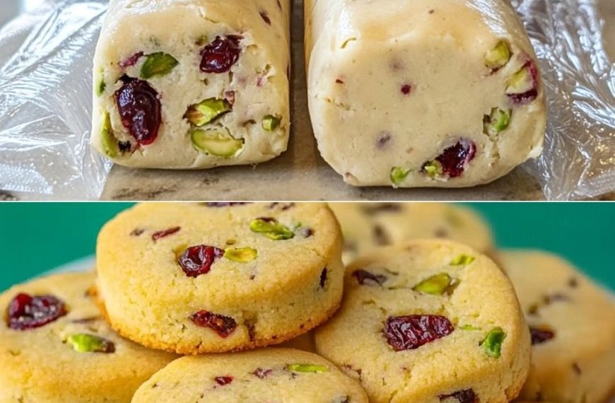 Cranberry Pistazien Shortbread Plätzchen