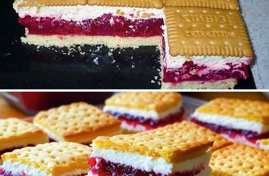 Butterkeks-Himbeer-Traum, herrlich knusprig