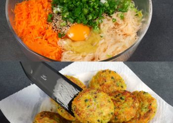 1 Kartoffel, 1 Karotte, 1 Zucchini können auch Pfannkuchen besser machen als Fleisch!