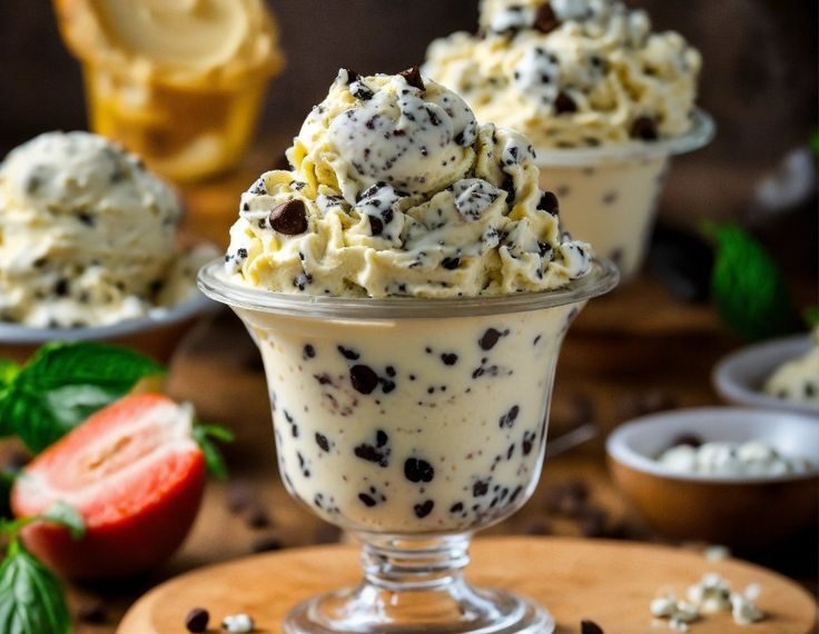 Stracciatella Gelato Rezept (Italienisches Schokoladenstückchen-Eis)