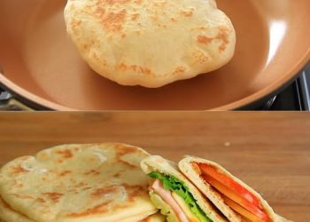 Luftiges Joghurt-Fladenbrot ohne Ofen! 