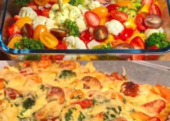 Ich backe diesen Gemuseauflauf jede Woche, nehme dafur 450g Blumenkohl