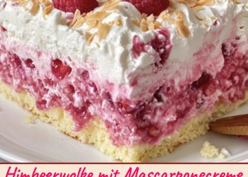 Wie von Oma oder Mama, Himbeerwolke mit Mascarponecreme was will man mehr