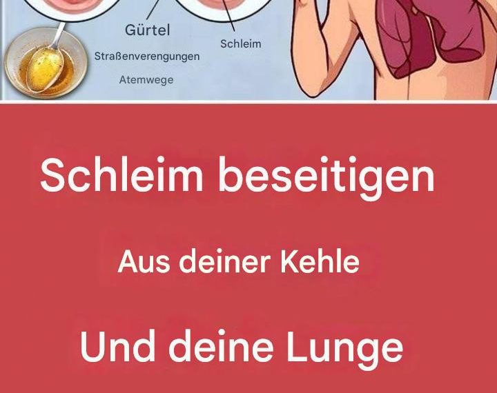 Befreien Sie Hals und Lunge mit diesem Rezept von Schleim nur 2 Zutaten