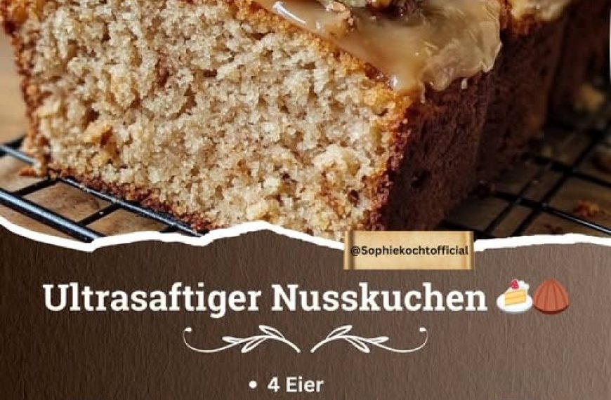 Nusskuchen bleibt mindestens 2 – 3 Tage saftig und fluffig!