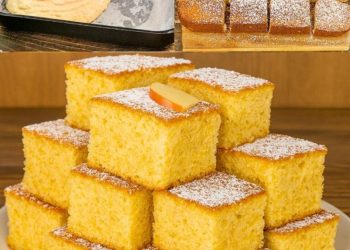 Nur 2 Äpfel mixen und schon hast du den fluffigsten Apfelkuchen der Welt