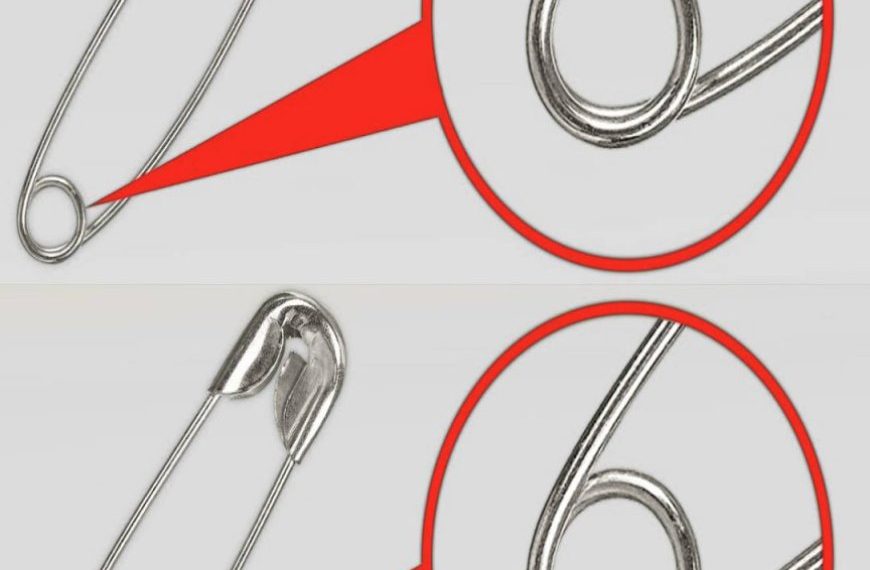 Die meisten Menschen wissen nicht, wozu das kleine Loch in einer Sicherheitsnadel dient