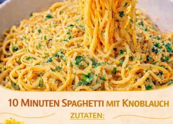 10-MINUTEN-SPAGHETTI MIT KNOBLAUCH – ALLE LIEBEN ES!