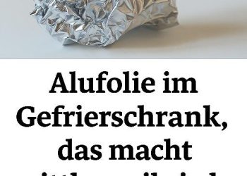 Alufolie im Gefrierschrank? Deshalb schwören immer mehr Haushalte auf diesen simplen Trick