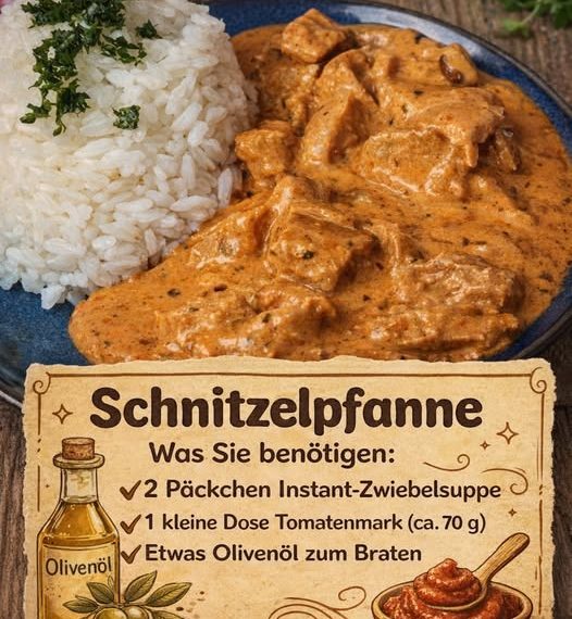 Schnitzelpfanne ein Pfannengericht, das sofort glücklich macht